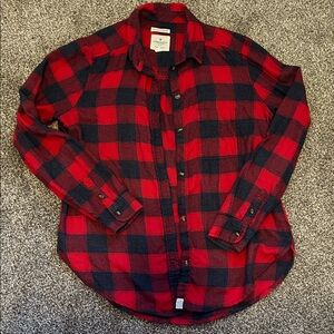 American Eagle Outfitters Plaid Button-Down Shirt